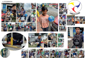 pictures of Amigos en Accion providing meal to those in need in Quito, Ecuador